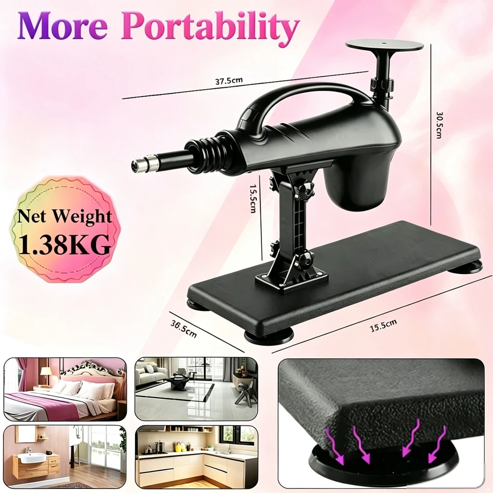 US BIG SALE - FREDORCH Automatic Sex Machine for Women Men Masturbation with 3XLR Dildos 450RPM Telescopic Adult Sex Machine