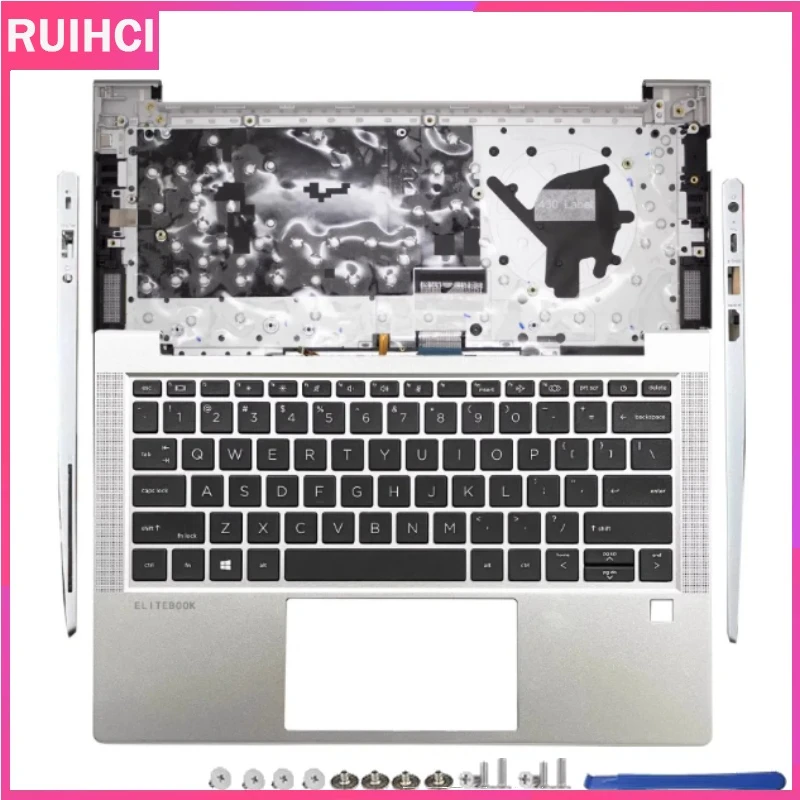 

For EliteBook 630 640 650 G8 G9 G10 New US Keyboard Laptop Palmrest Upper Cover Case Keyboard Replacement N10777-001