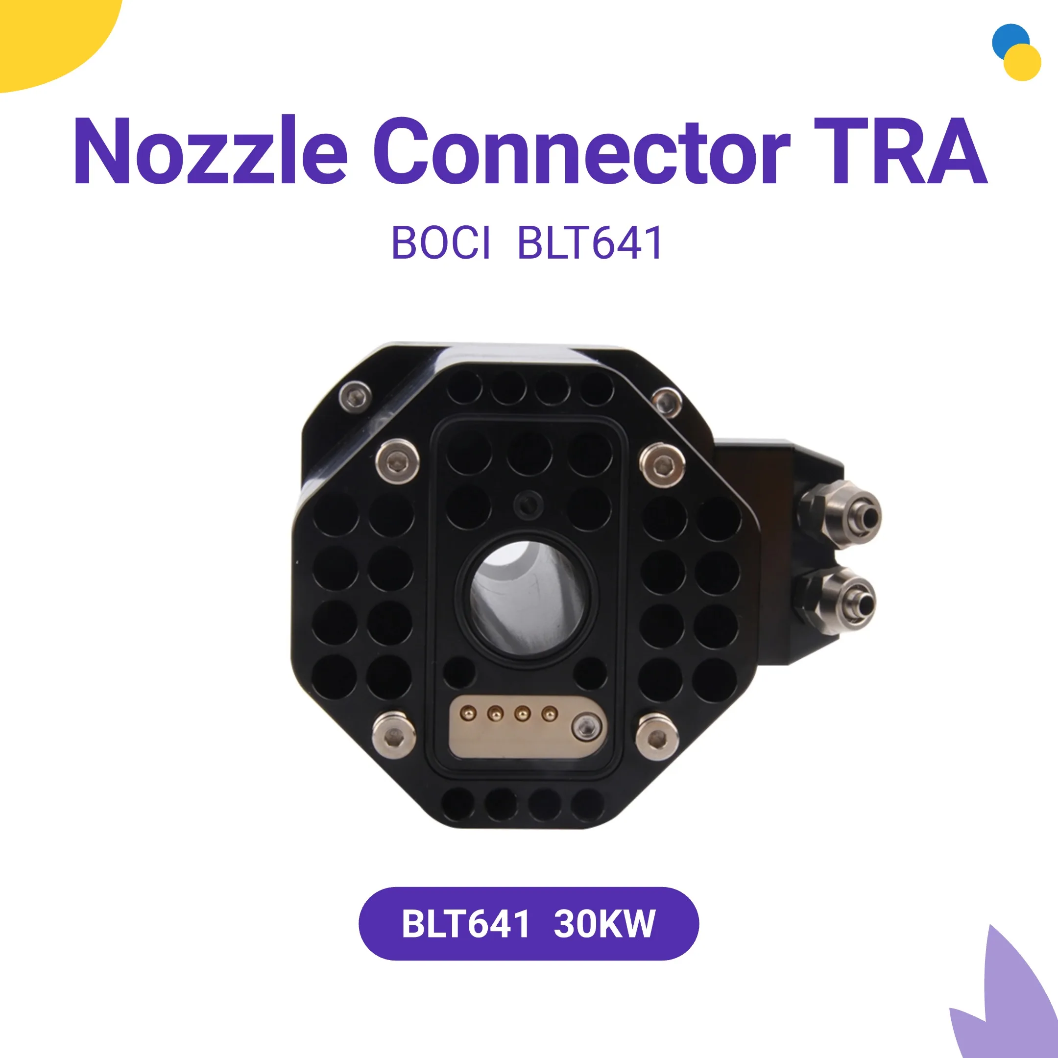 Header BOCI Laser Nozzle Connector Sensor TRA BLT641 30KW Nozzle Holder Parts For BOCI Laser Cutting Head Ceramic