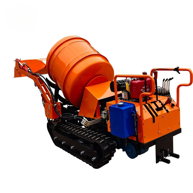 YG Diesel Concrete Mixers Small Mini Portable Concrete Mixer Machine Concrete Pump Gearbox 7KW Mixing Power 670 400L