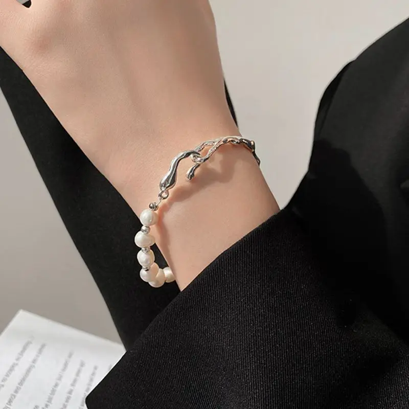 New Arrival Fashion 100% Natural Freshwater Pearl Ladies Bracelet Wholesale Jewelry For Women Gifts Never Fade