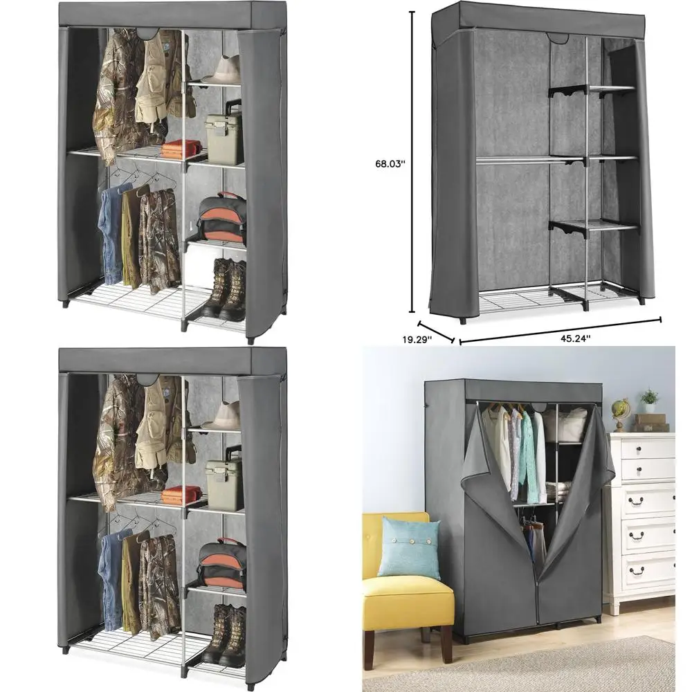 خزانة أدوات فاخرة - 5 أرفف قوية للغاية - غطاء قابل للإزالة #1