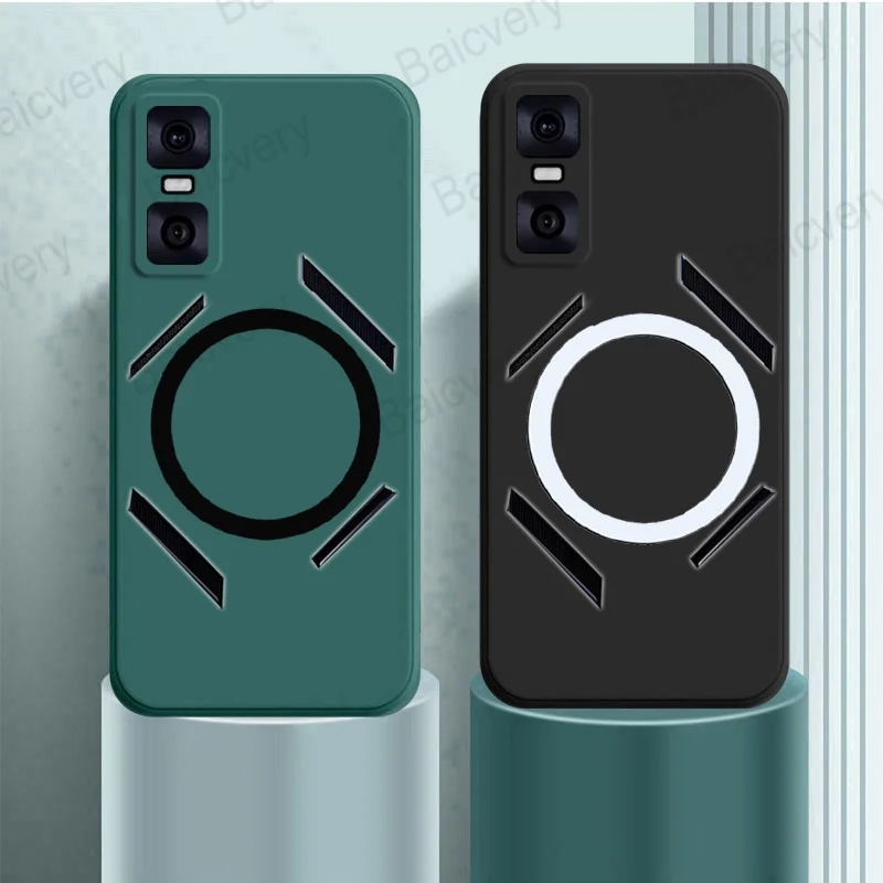 لهاتف انفينيكس GT 30 Pro X6873 غطاء حماية ملون غير لامع مع ملصق مغناطيسي