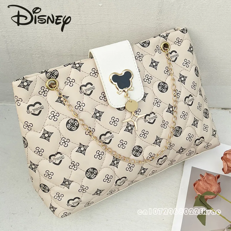 Disney Mickey neue Damen handtasche modische hochwertige Damen Umhängetasche Cartoon große Kapazität Pendler Damen Tasche