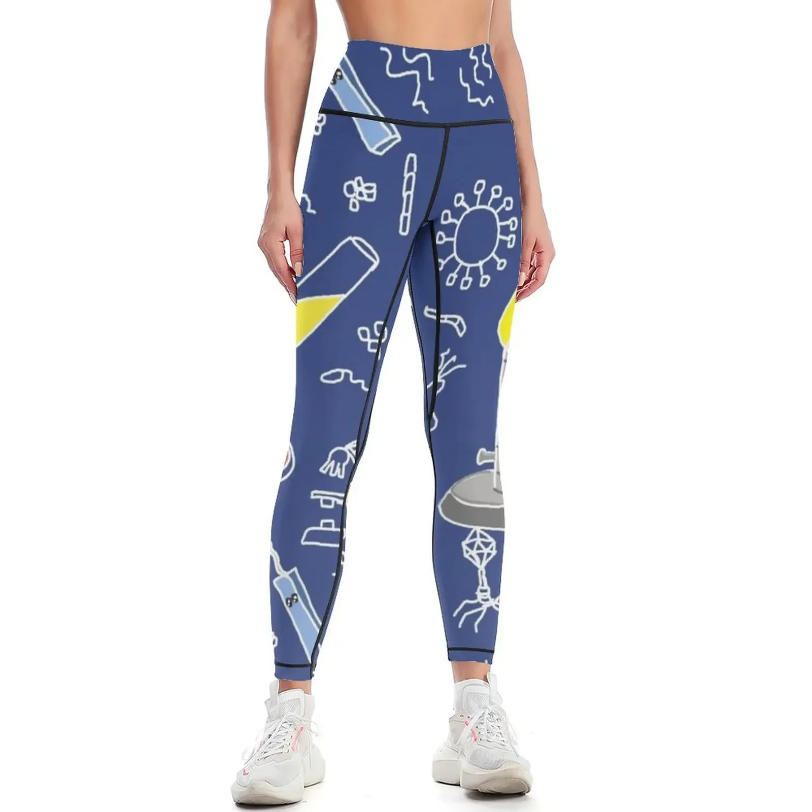 

Microbiology Lab Bunsen Burner Loop Flame Leggings for fitness Women's pants sports for push up legging gym Womens Leggings