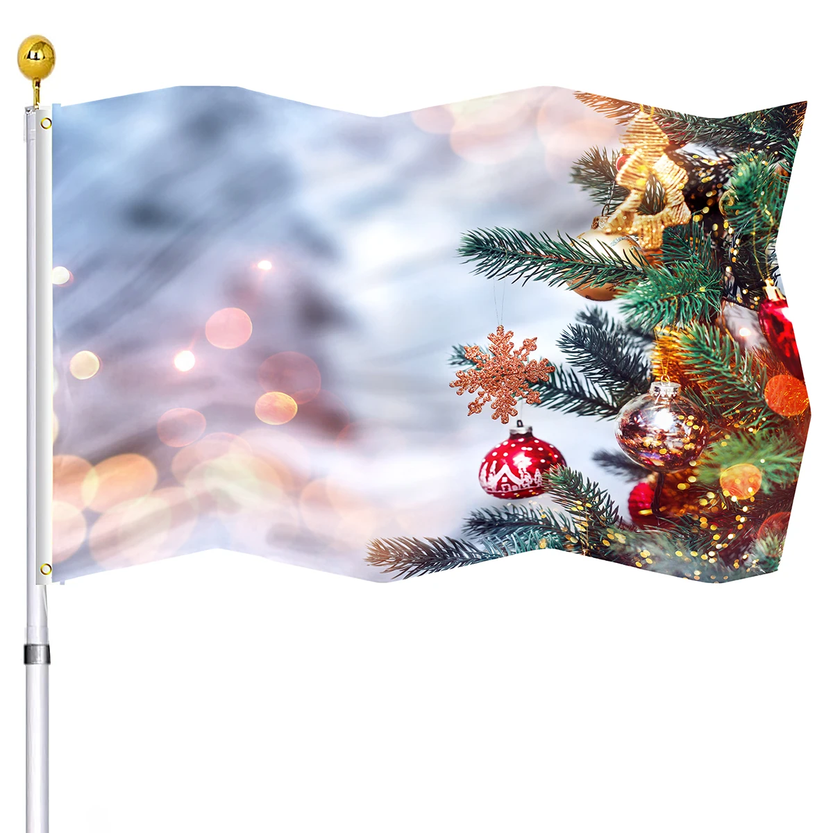 Christmas Flag Xmas Tree and S - Kids Outdoor Treehouse recension och pris