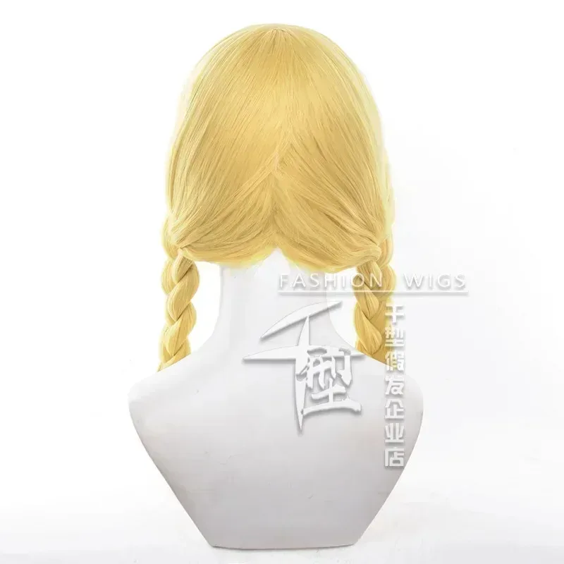 Jogo identidade v anne lester cosplay peruca unisex longo trançado cabelo cosplay anime resistente ao calor perucas sintéticas
