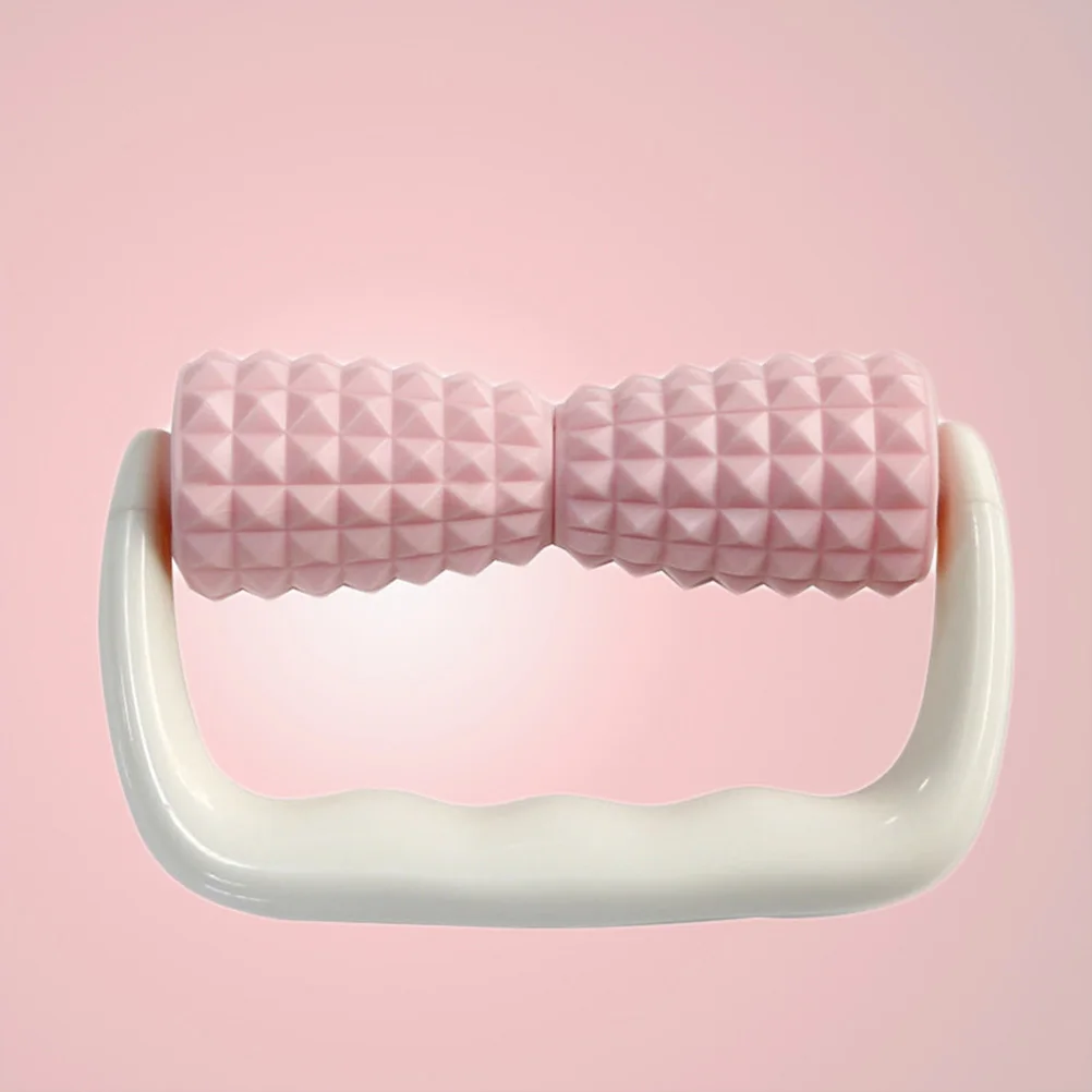 

Durable Grip Acupressure Massager Plastic Hand Roller Massager Body Massor for Home DIY Professional Salon Supplies (Pink)