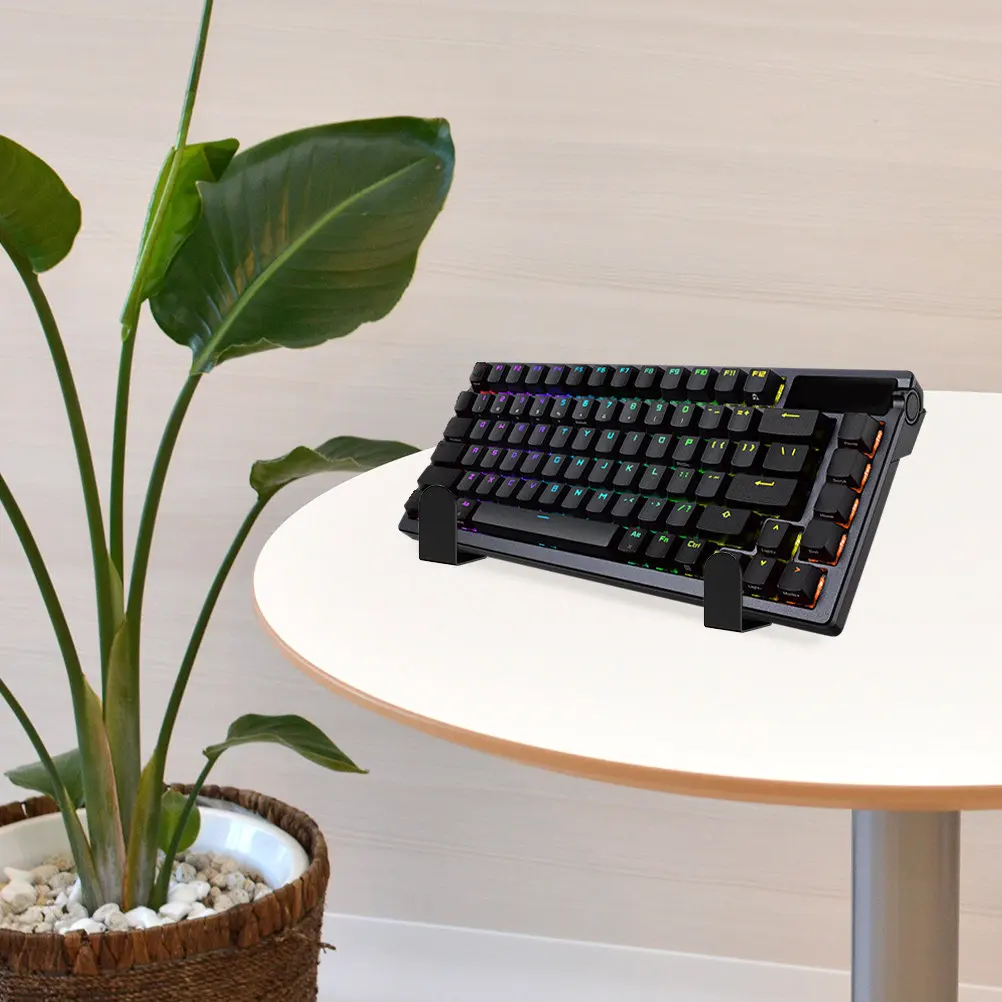 1Set Sleek Minimalist Keyboard Wall Mount Rack Compatible with All Mechanical Keyboards Acrylic Wall Keyboard Storage Holder