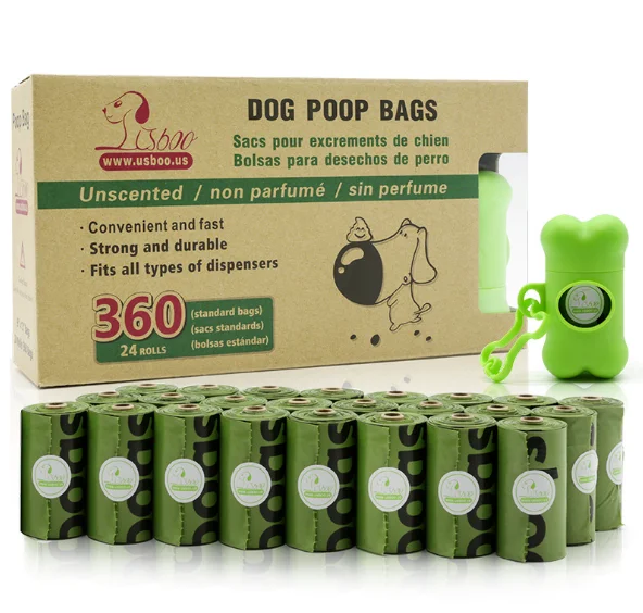 24 rolls degradable pet waste bags thickened dog litter bags wholesale