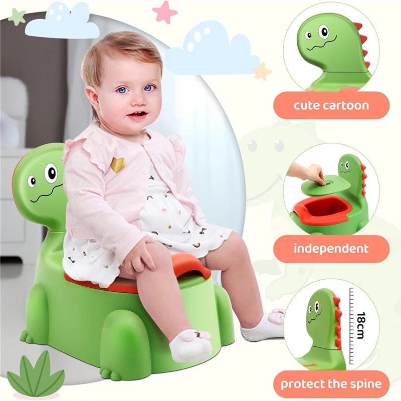 Baby Potty Seat With Non-Slip Rubber Mat Cartoon Potty Training Chair For Boy Girls Splash Proof Children Urinal Toilet Supplies