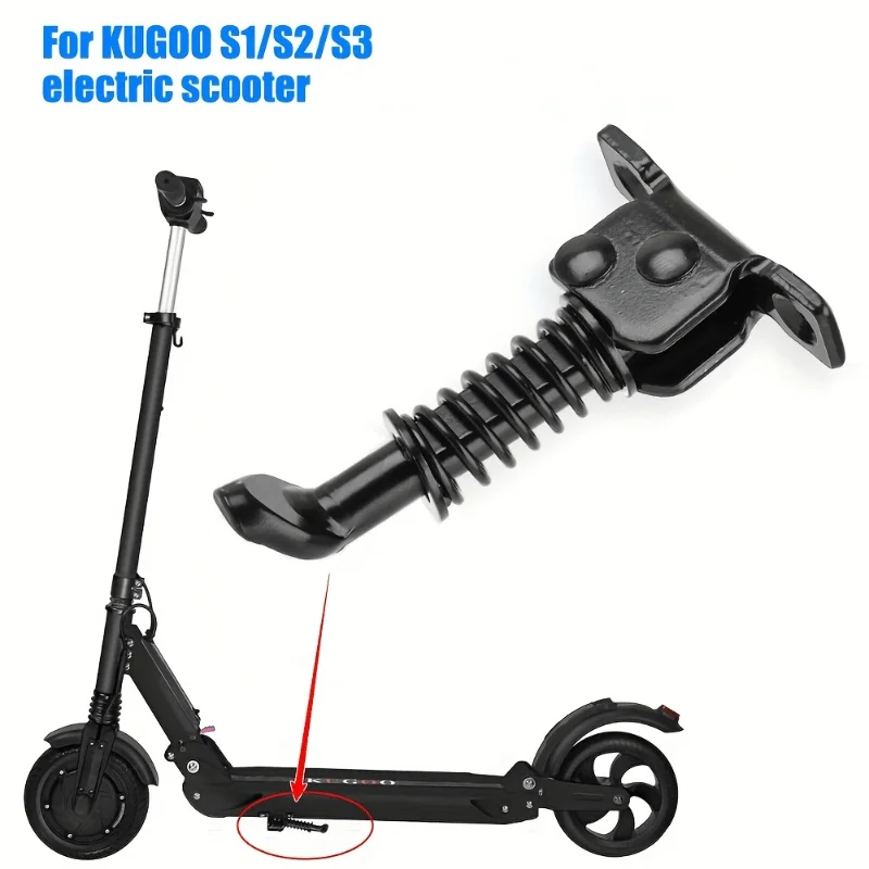 Durable Kickstand for Kugoo S1/S2/S3 Electric Scooter Spring-Loaded Folding Footrest Bracket Scooter Accessories