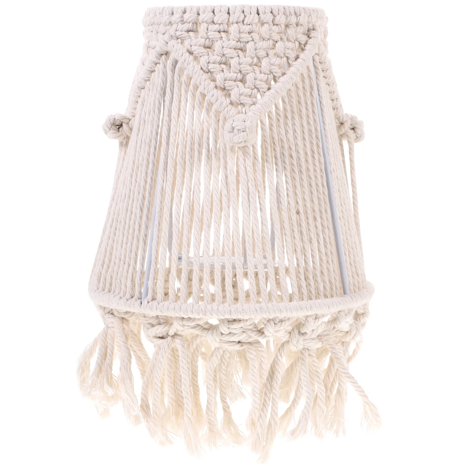 

Small Woven Bohemian Lampshade Replacement Lamp Shade for Table Desk Lamps Decorative Light Cover Lamp Shade Tassel Lampshade