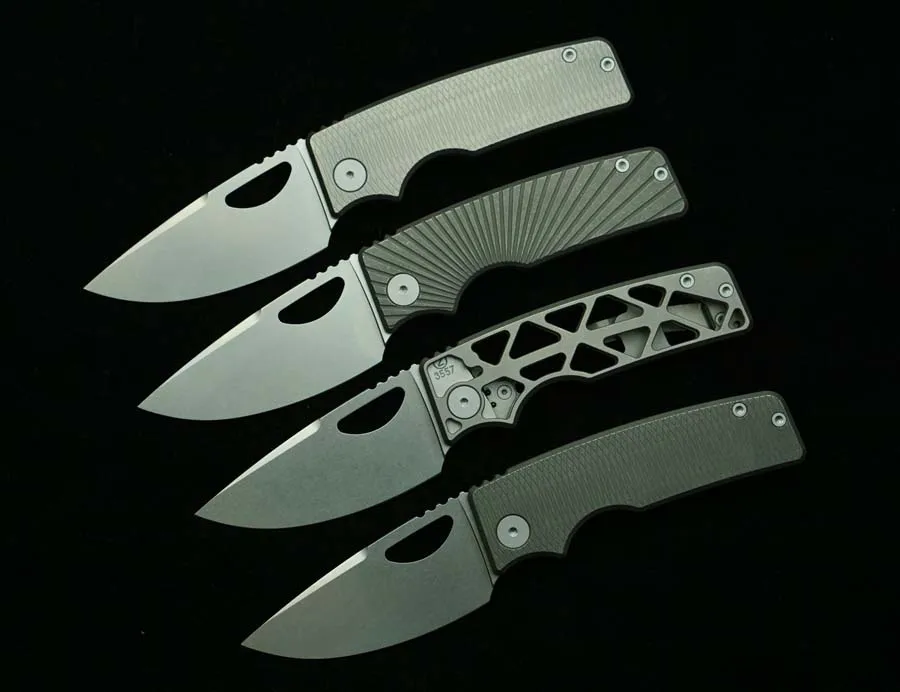 2025 New OZ Rosie Titanium Handle Real 60+ HRC 154CM Steel Ceramic Bearings Pocket EDC Tool Camping Hunt Outdoor Folding Knife