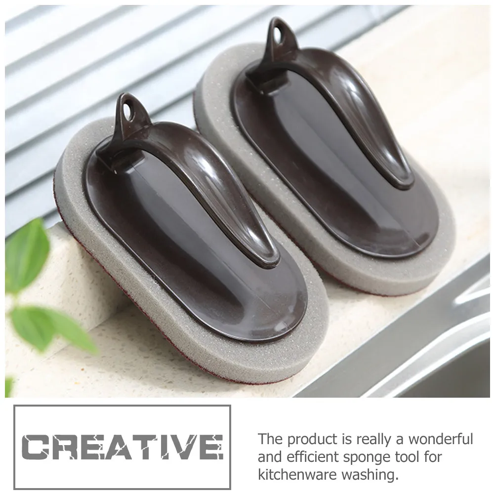 Esponjas de limpieza de alta calidad, cepillos de esponja de esmeril portátiles para cocina, estropajo de carborundo nano para lavar ollas, descontaminación, 5 uds.