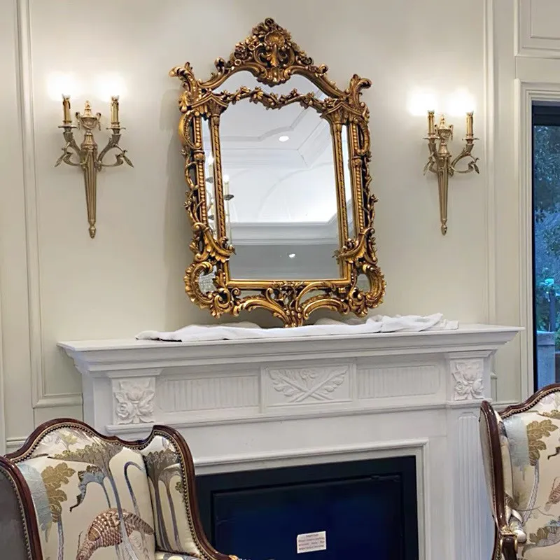 

Dressing Table Vintage Mirror Modern Aesthetic Girls Bathroom Luxury Mirror Funky Vanity Spiegel Wand Living Room Decorations