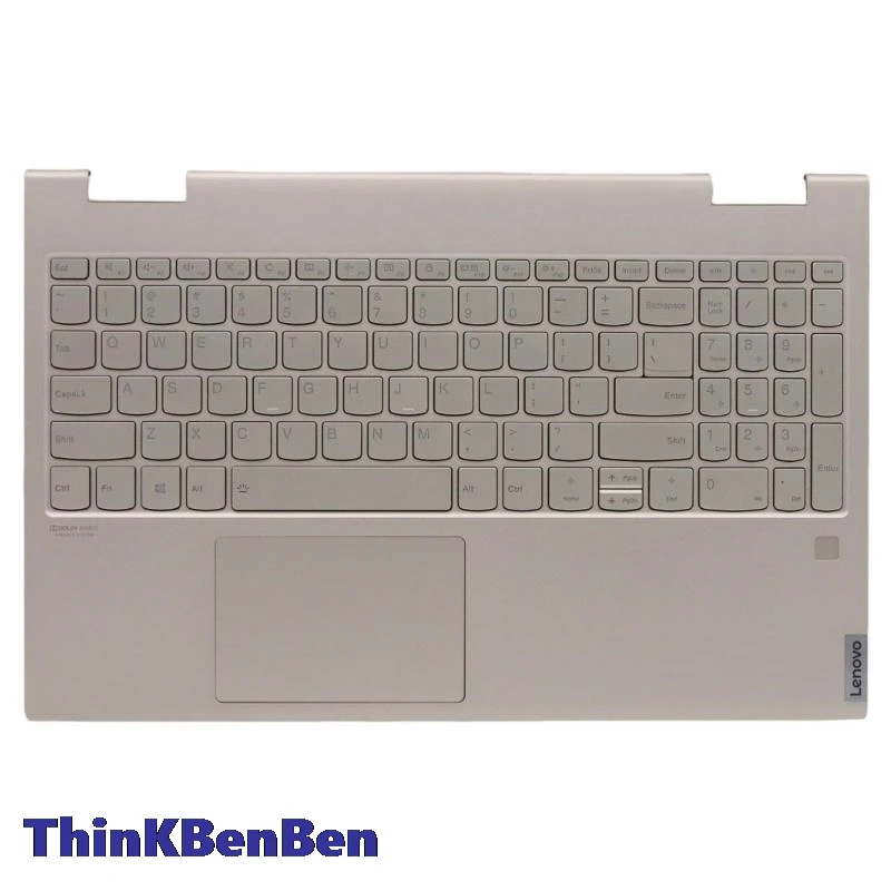 

US English Mica Keyboard Upper Case Palmrest Shell Cover For Lenovo Yoga C740 15 15IML 5CB0U43844