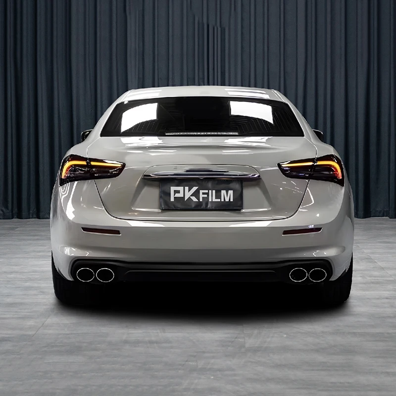 Premium Satin Sub-gray Car Vinyl Wrap Film 1.52x17m Anti-Scratch Self Healing TPU Material