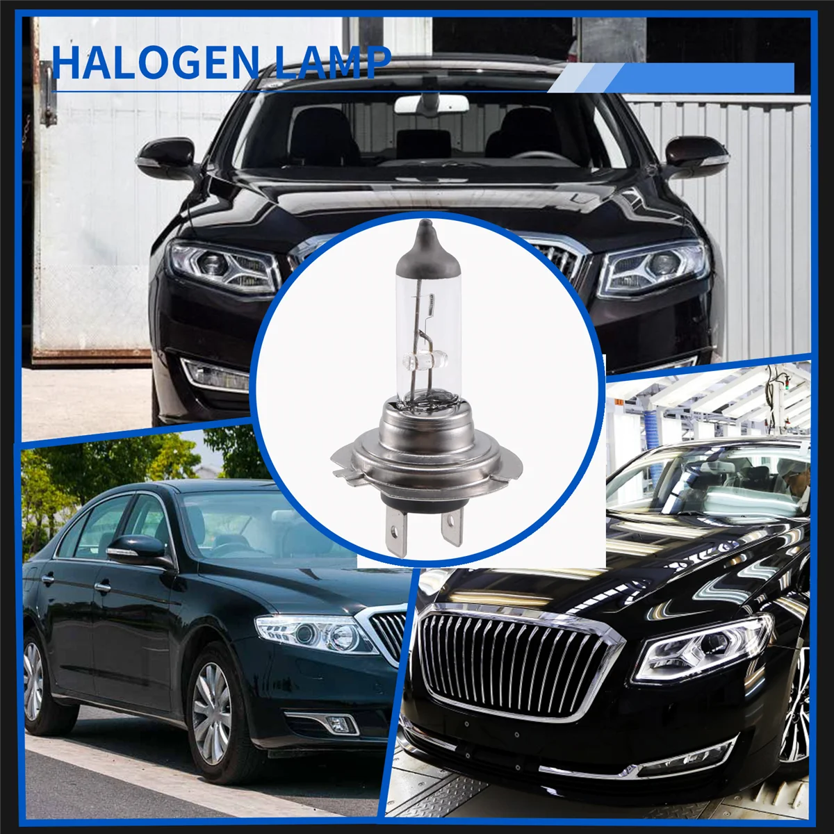 # 831J لمبة سيارة رئيس ضوء مصباح H7 (477/499) 12 فولت 55 واط PX26d لمبة زينون الهالوجين (شفافة)