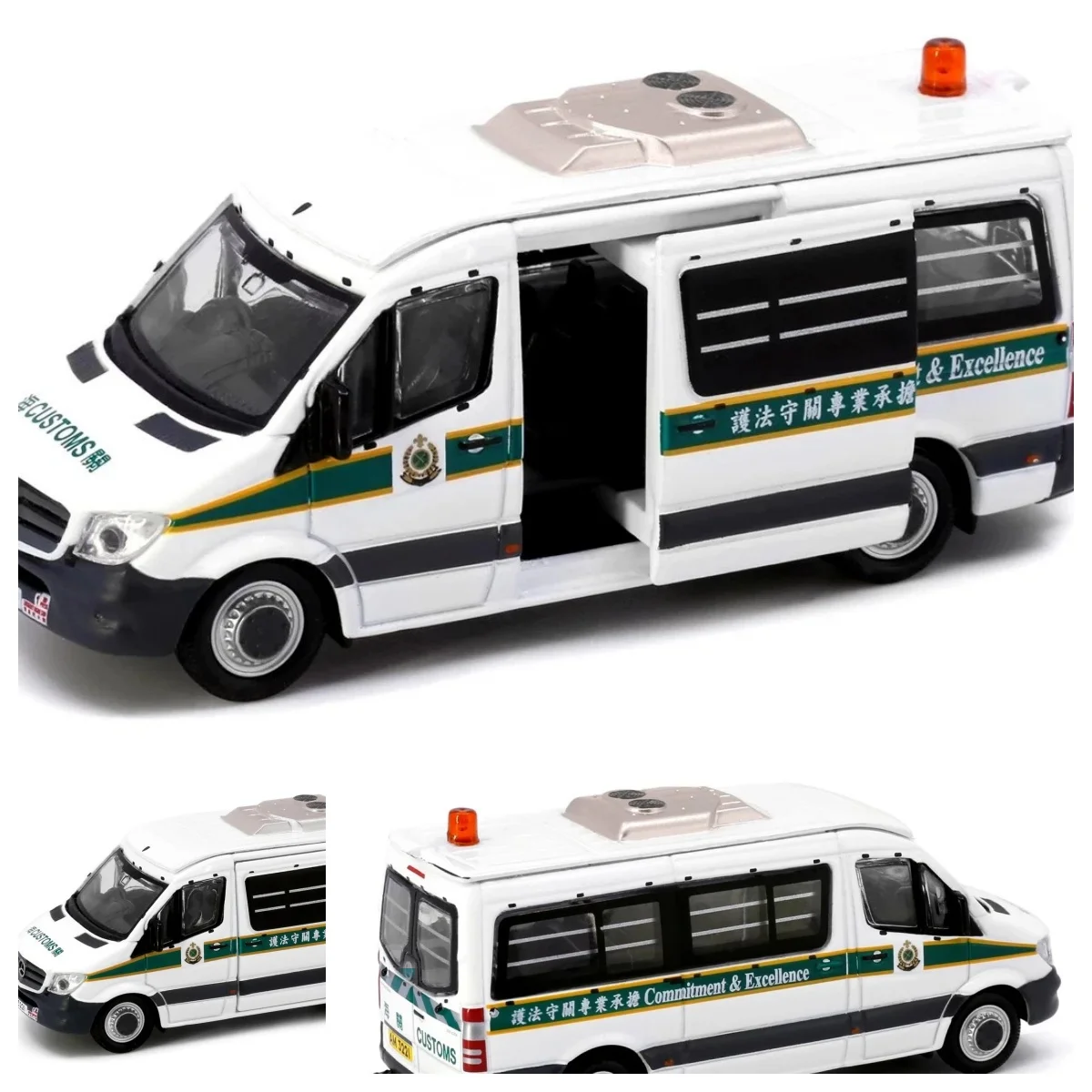 Tiny City 1/76 MB Sprinter FL HK Customs AM3221 Diecast Model Car Collection Limited Edition Alloy