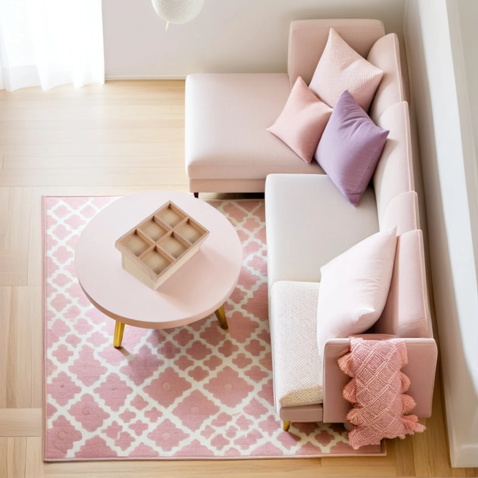 

Dollhouse Fruit and Vegetable Rack DIY Paintable Mini Grocery Shelf for Kids Display Cabinet Accessories Miniature Furniture