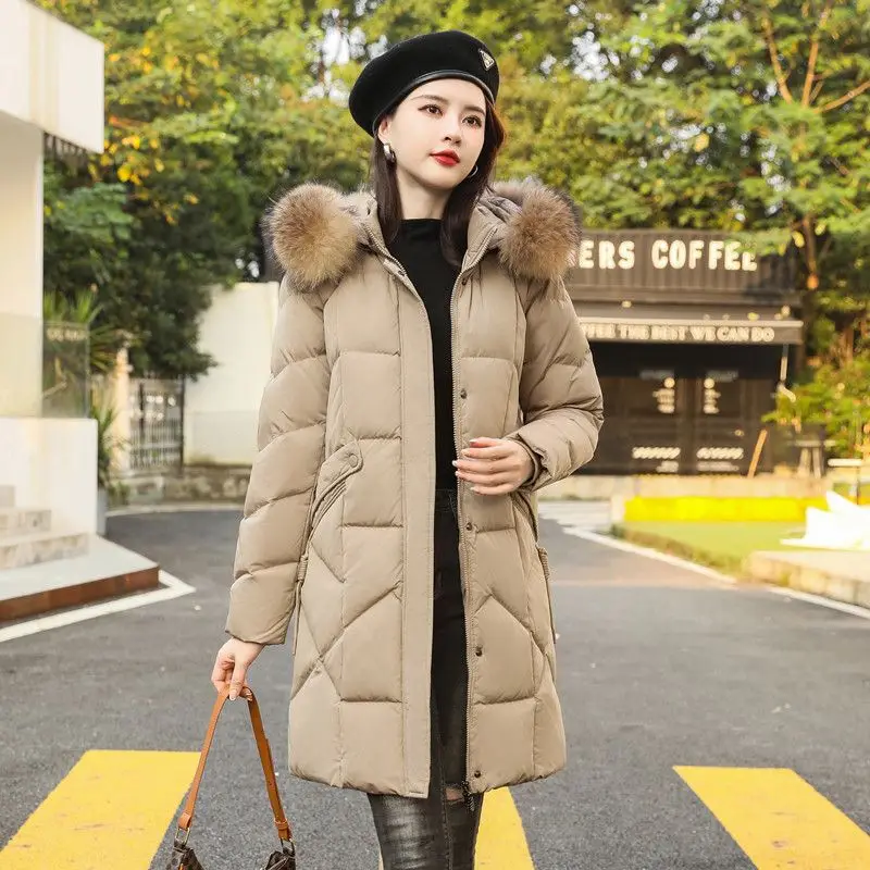 2023 New Women Cotton coat Winter Jacket Female thick warm Parkas hooded Outwear large size Overcoat