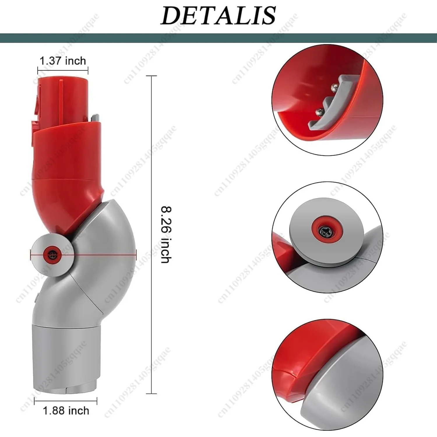 Vacuum Cleaner Conversion Head Part Bottom Adapter Compatible with V12 V10 Slim Digital Slim Quick Release Adapter