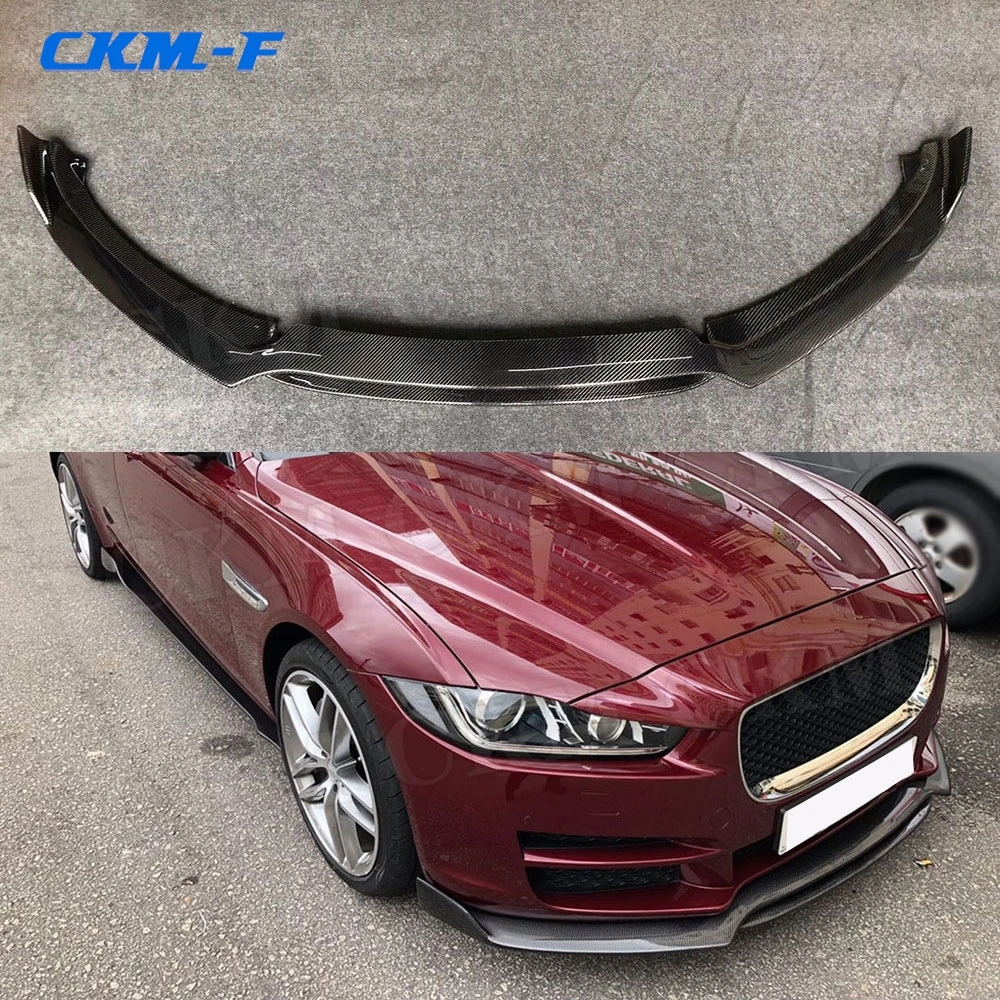 

Front Bumper Lip Spoiler For Jaguar XE Sedan 4 Door 2015 -2018 Car Bumper Chin Cover Trim Carbon Fiber Shovel