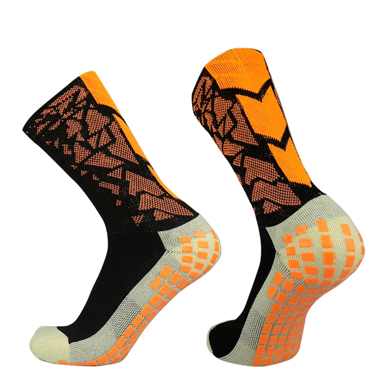 New Camo Outdoor Sports Breathable Sweat-Wicking Soccer Socks Competition Training Non slip Silicone Football Socks