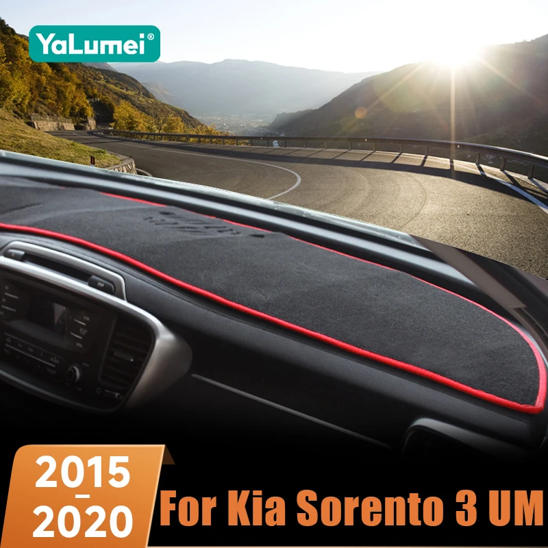 Für Kia Sorento 3 UM Prime 2015 2016 2017 2018 2019 2020 Auto-Armaturenbrett-Sonnenschutz Anti-Verblassungs-Hitzeschutz Rutschfeste Zubehörteile