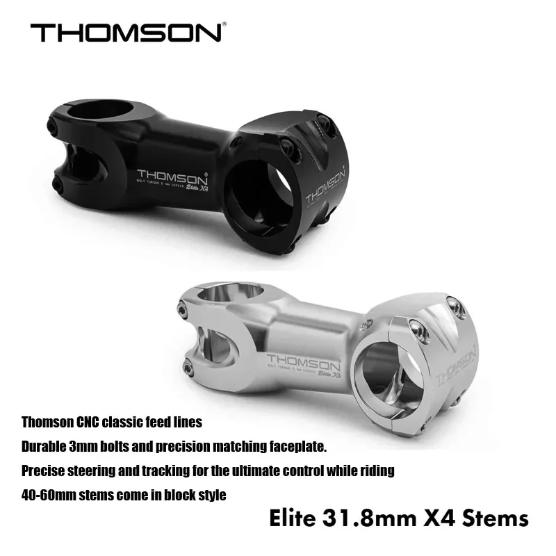 Thomson Elite 31.8mm X4 Stems Thomson CNC classic feed lines 40-60mm stems  0/10 ANGLE MTB & Road bicycle acesssories cycling