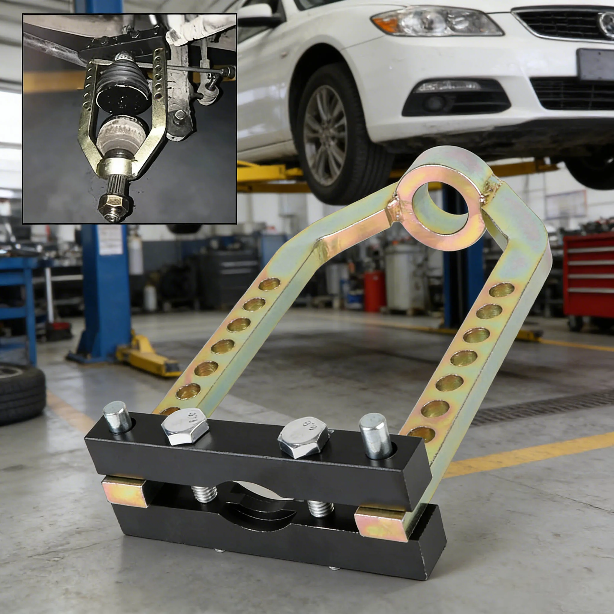 

Инструмент для снятия и разборки универсального карданных шарниров и приводных валов (9 отверстий)