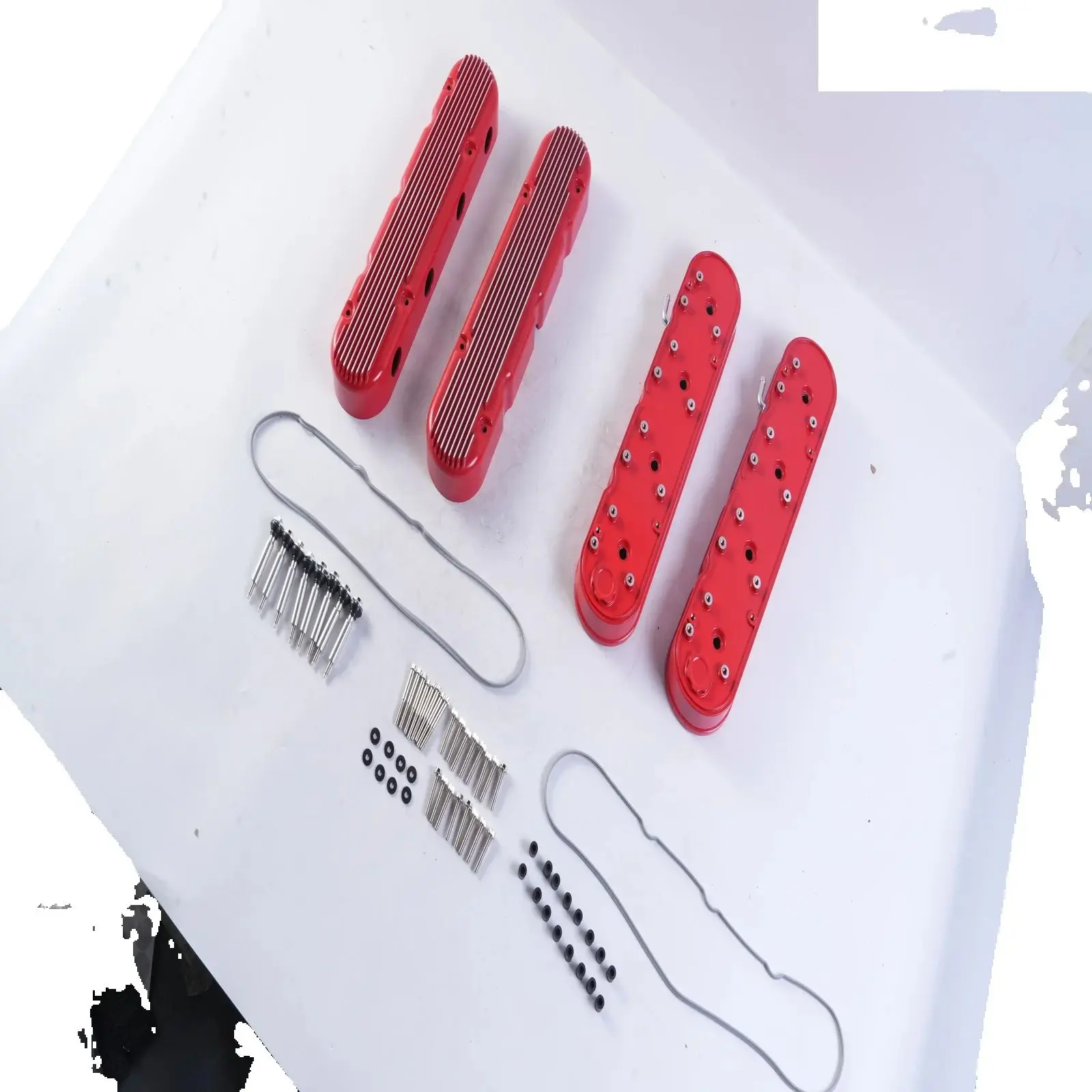 2PCS Finned Valve Covers 241-183 FOR Chevy LS1 LS2 LS3 LSX 12558948 12570616 Engine