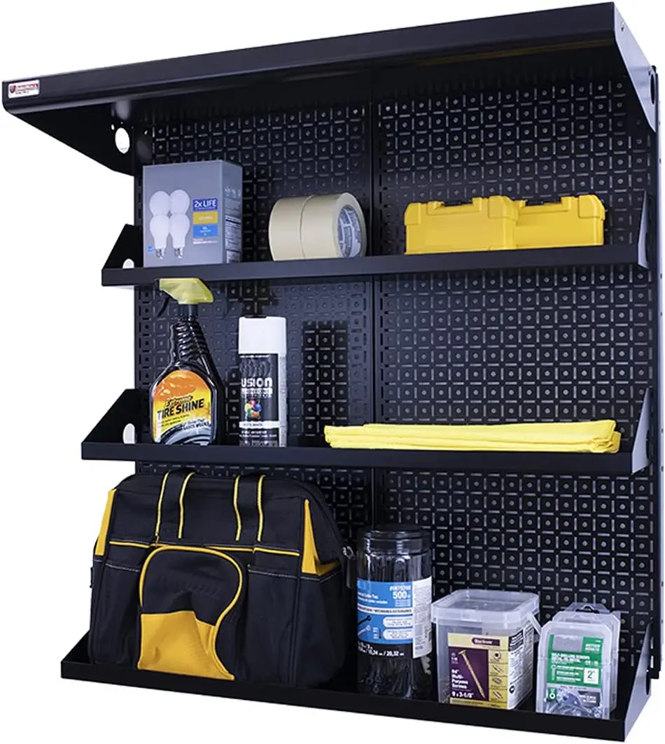 Pegboard Shelving Organization System OmniWall Shelving Kit 32