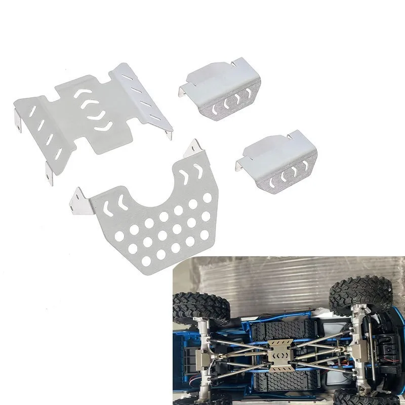MJX Hyper Go H8P Stainless Steel Chassis Armor Guard Protection Protector Skid Plate 1/8 RC Car Upgrade Parts