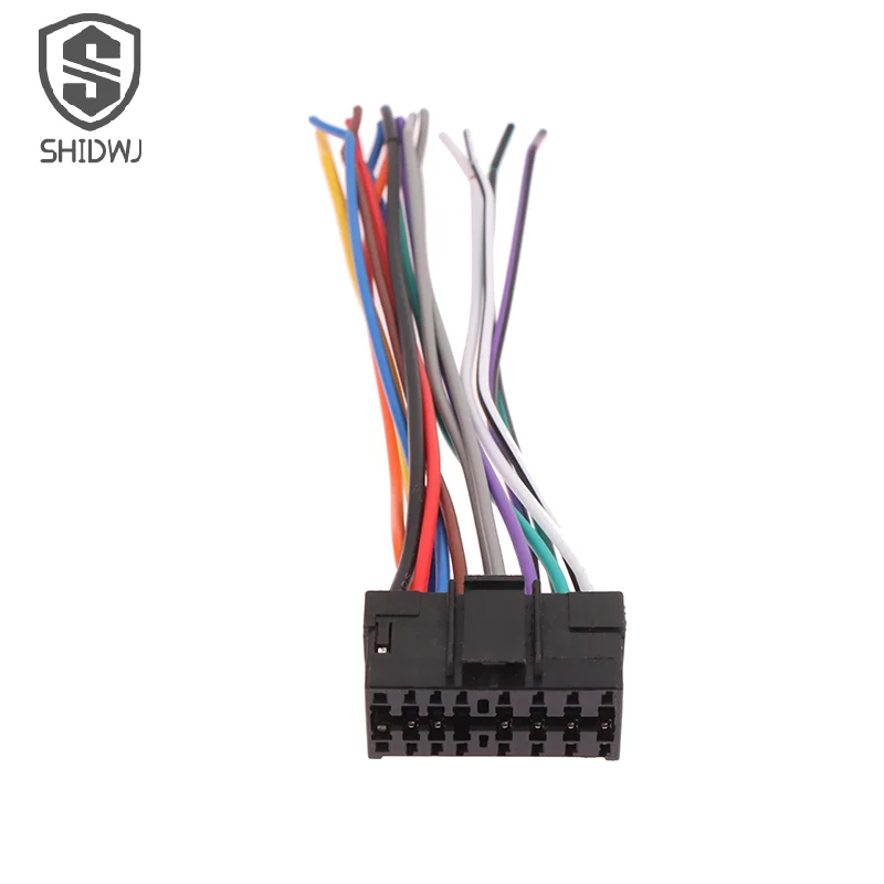 1Pcs Universal Car Stereo Radio 16Pin Male Plug Harness For JVC Audio Player Adapter Wiring Harness Connector Music Player Cale