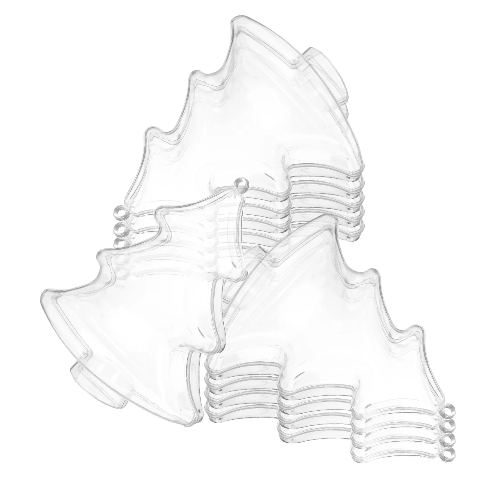 

10Pcs Clear Plastic Fillable Baubles Transparent Ornaments Easy Open Hollow Balls Hanging DIY Christmas Tree Craft Decorations