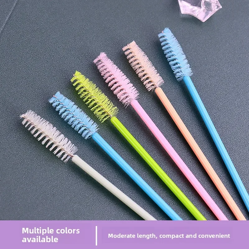 50 pçs pincéis de cílios pincéis de maquiagem descartáveis rímel varinhas aplicador spoolers cílios cosméticos escova lash extensão ferramenta