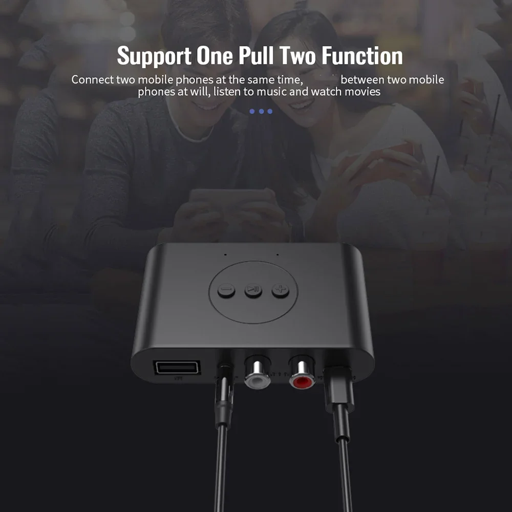 5.0 NFC Bluetooth 호환 오디오 수신기 자동차 핸즈프리 NFC B21 어댑터 수신기 앰프 지원 U 디스크 음악 재생