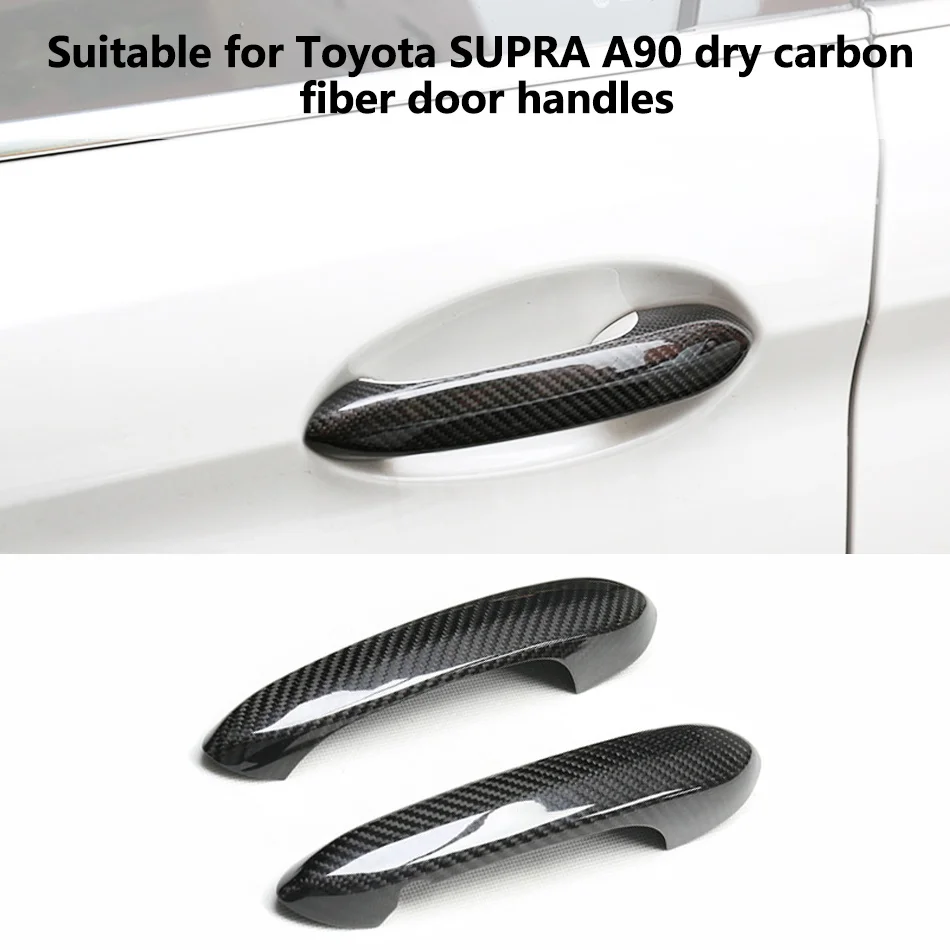 For Toyota SUPRA A90 Bull Demon King Dry Carbon Fiber Exterior Sliding Door Handle