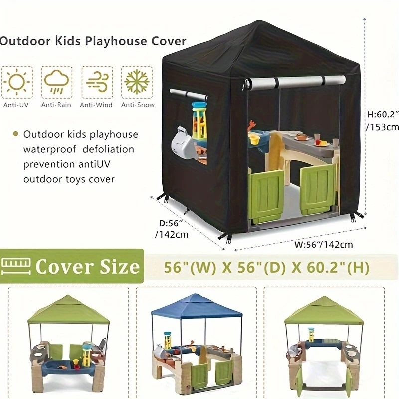 Children\'s outdoor playroom dust cover sunscreen waterproof toy cover 420D Oxford cloth sunshade cloth only sold cover