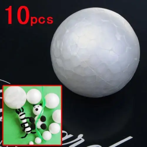 10 Stück Styropor-Schaumstoffball Schneemann DIY Handwerk Kugel Weihnachten Modellierbälle Party Hochzeit Dekoration Lieferungen 6 7 10 cm