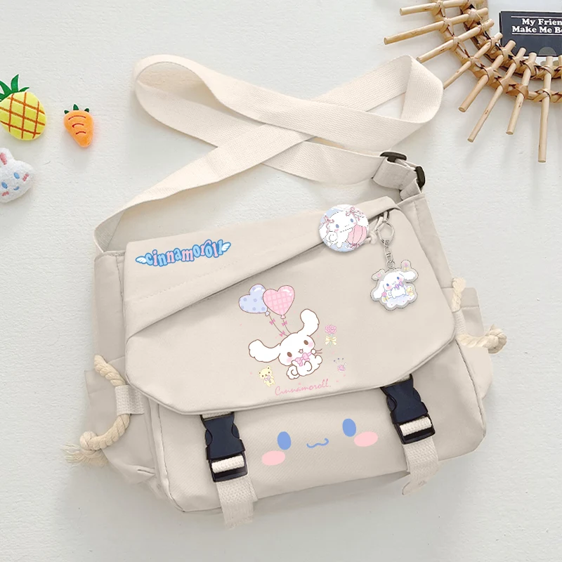 2025 New Sanrio Cinnamon Dog School Backpack for Students, Large Capacity with Multiple Compartments, Laptop Bag, Travel Courier