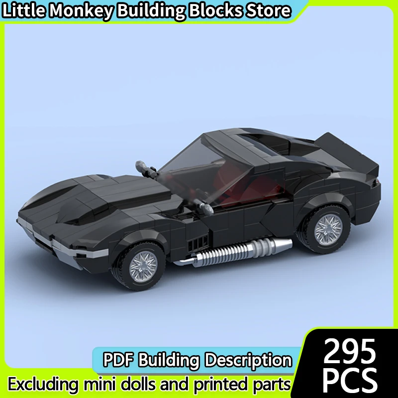 Speed Racing Car Model MOC Building Bricks Fastback Sports Car Modular Technology Children Holiday Gifts Assemble Toys Suit