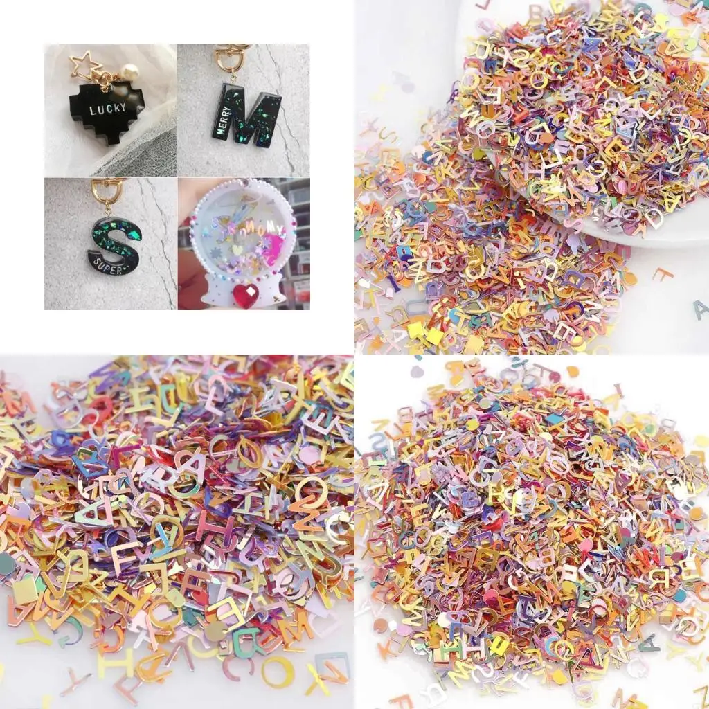 

Art Craft Glitter Confetti of Alphabetic Letters Shiny Sequins