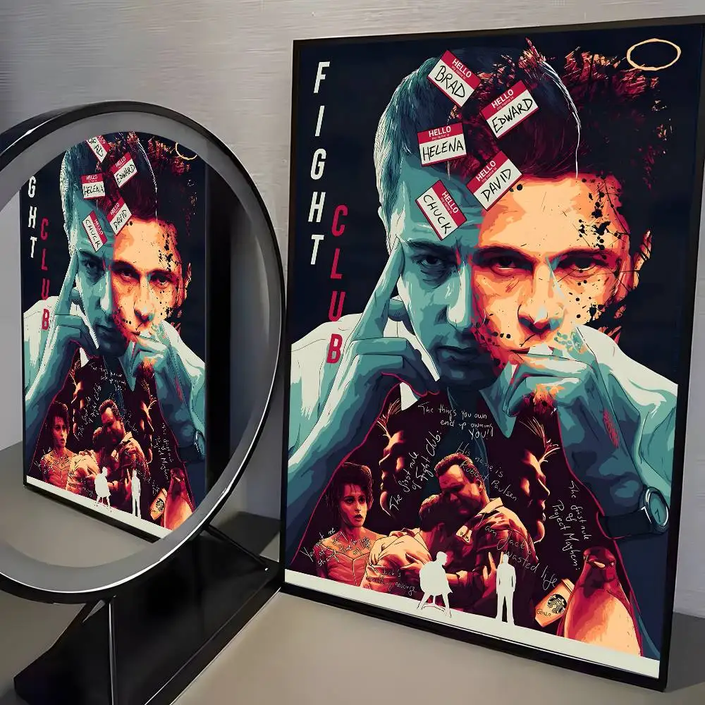 Good Movie F-Fight Club Poster Art HD Canvas Advanced Aesthetic Printing Paper Wandkunst für Wohnzimmer-Heimdekoration