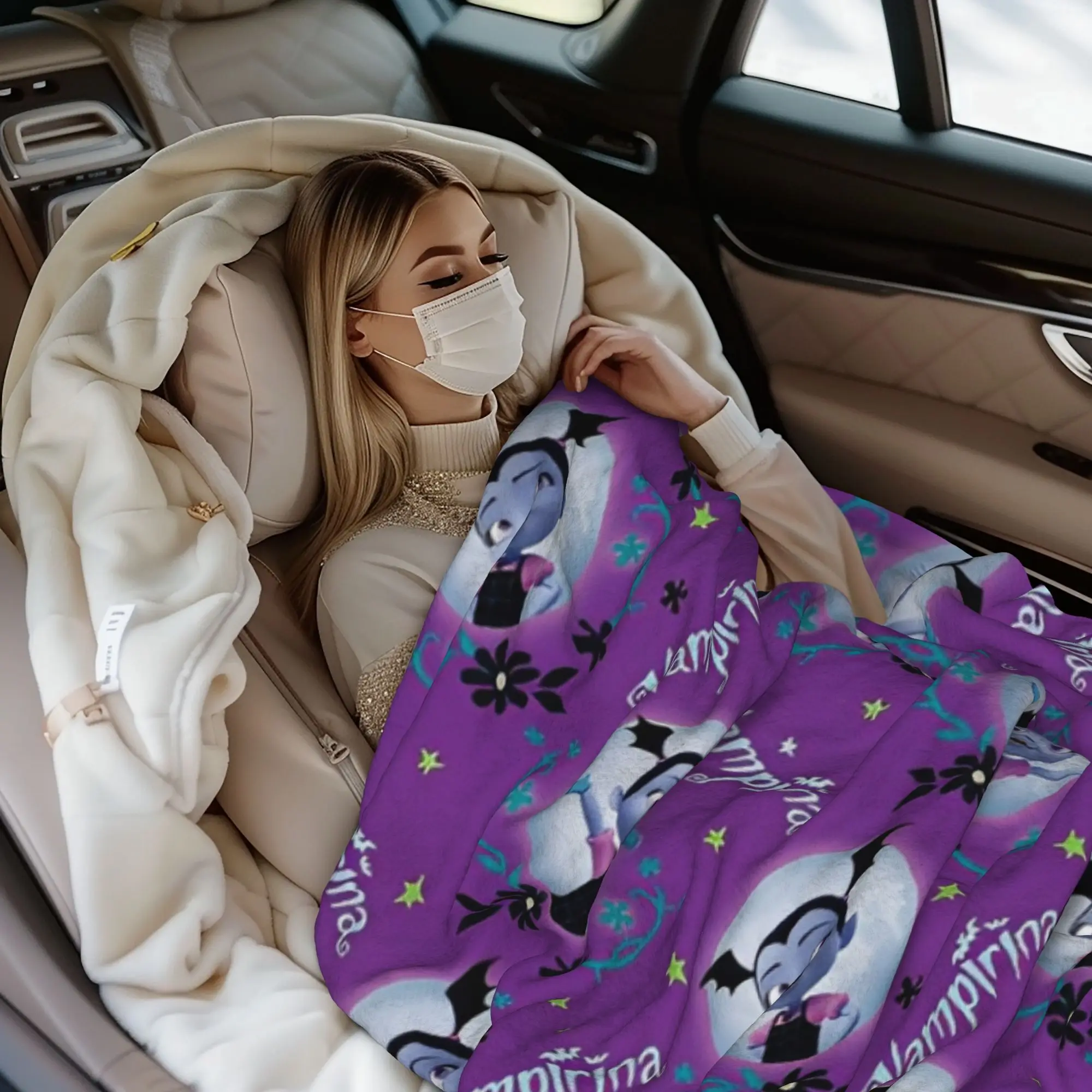 vampirina في سن المراهقة مصاص دماء رمي بطانية للأريكة لينة مريحة بطانية قطيفة 50x60 بوصة متعددة الحجم المفرش لجميع المواسم #6