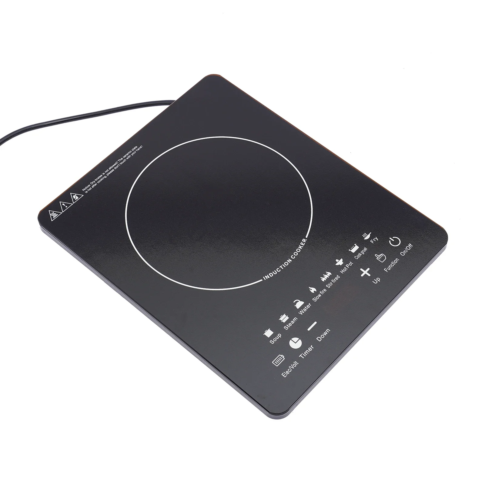 750W Smart Induction Cooktop, Portable Electric Burner with Touch Panel, 8 Cooking Presets, Adjustable Power & Temp, LCD Display