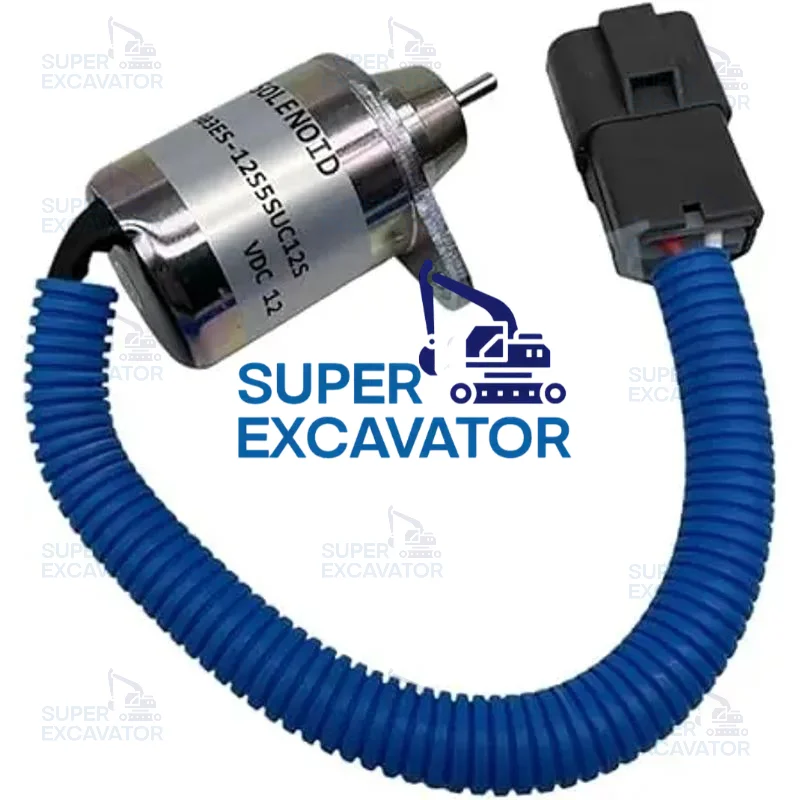 

Excavator Parts 1503ES-12S5SUC12S 119233-77932 12V Shut Down Solenoid Valve For YANMAR R55 DH55 DH60 PC40 Stop Solenoid