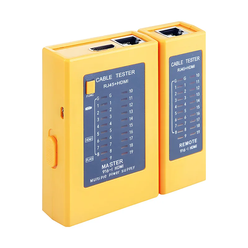 ALLSTRONG Network Cable RJ 45 HDMI-compatible A Connector Cable Tester Networking Ethernet Tool Tracker Cat 5e Cat 6 Wire